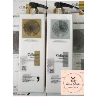 [HÀNG CHÍNH HÃNG] Bộ gội xã COLLAGEN VINGE 1000ML