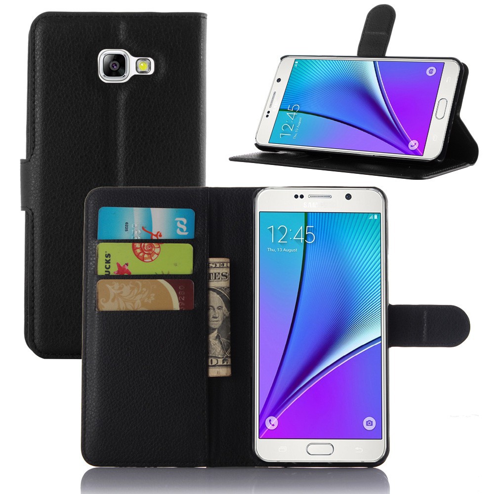 Ốp lưng ví da PU nắp gập có ngắn đựng thẻ sang trọng dành cho điện thoại Samsung Galaxy A5 2016 A510