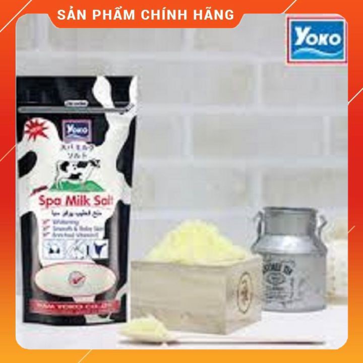 [GIÁ SỈ] MUỐI TẮM SPA  TRẮNG DA TẨY TẾ BÀO CHẾT SỮA BÒ YOKO 300G