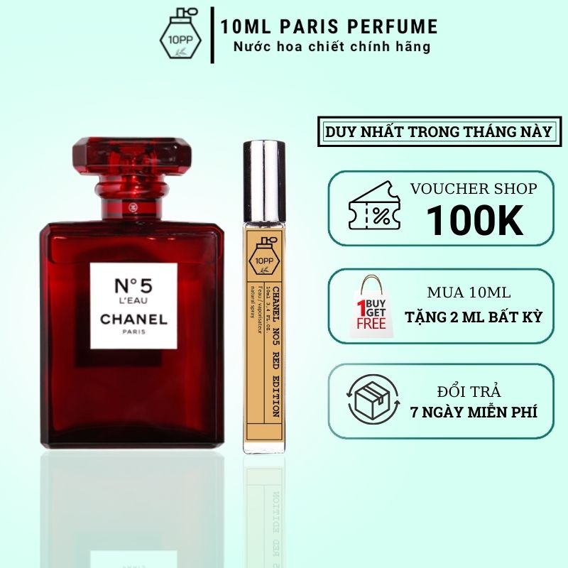 Nước Hoa Nữ Chanel No5 EDP 10ml thơm ngọt ngào lưu hương lâu , sang chảnh