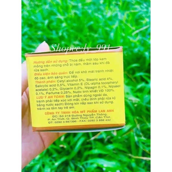 (Hàng chuẩn) Kem trắng da Lan Anh hộp 30gram