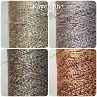 Sợi rayon pha chập cotton, kim tuyến các loại