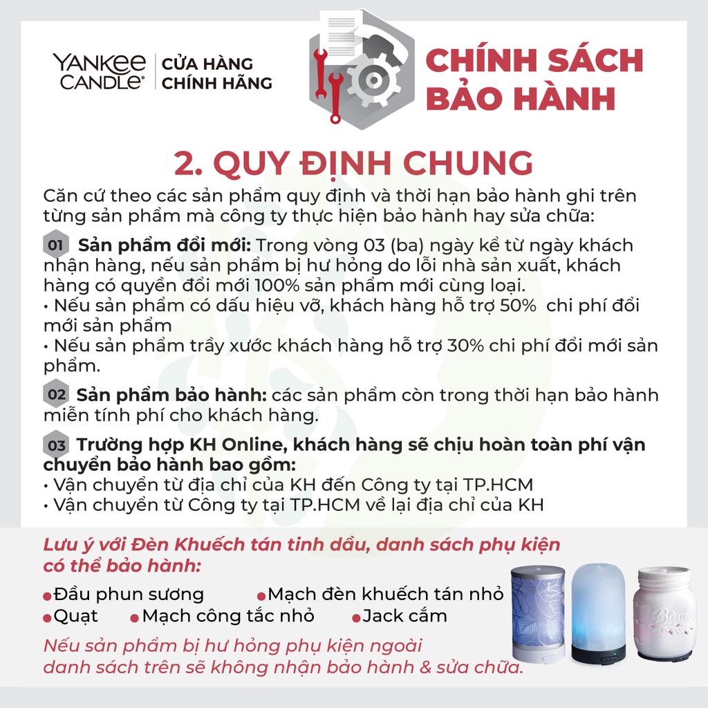 Đèn chụp đốt nến Yankee Candle - White Luce