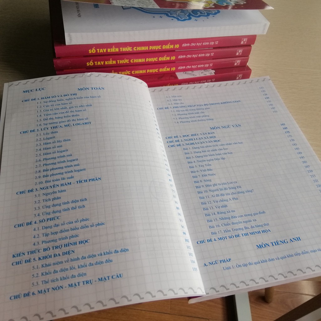 Sách - Sổ tay kiến thức chinh phục điểm 10 dành cho học sinh lớp 12 - Toán, Văn, Anh | BigBuy360 - bigbuy360.vn