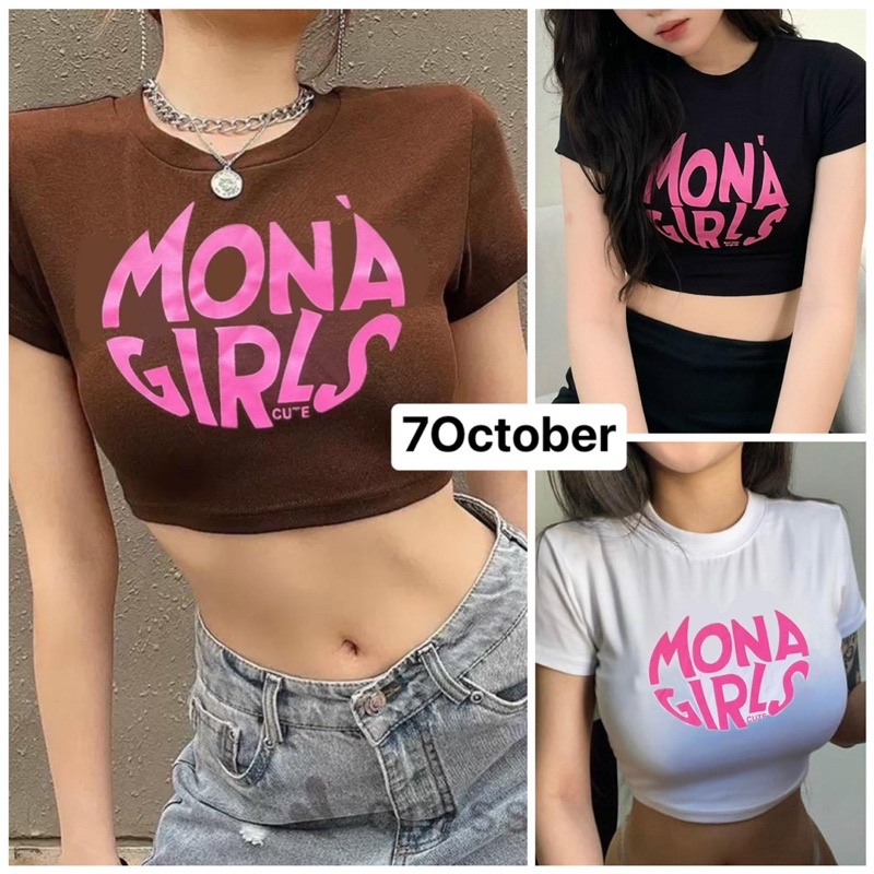 Áo CropTop Ôm MONA GIRLS ( Kèm hình thật )