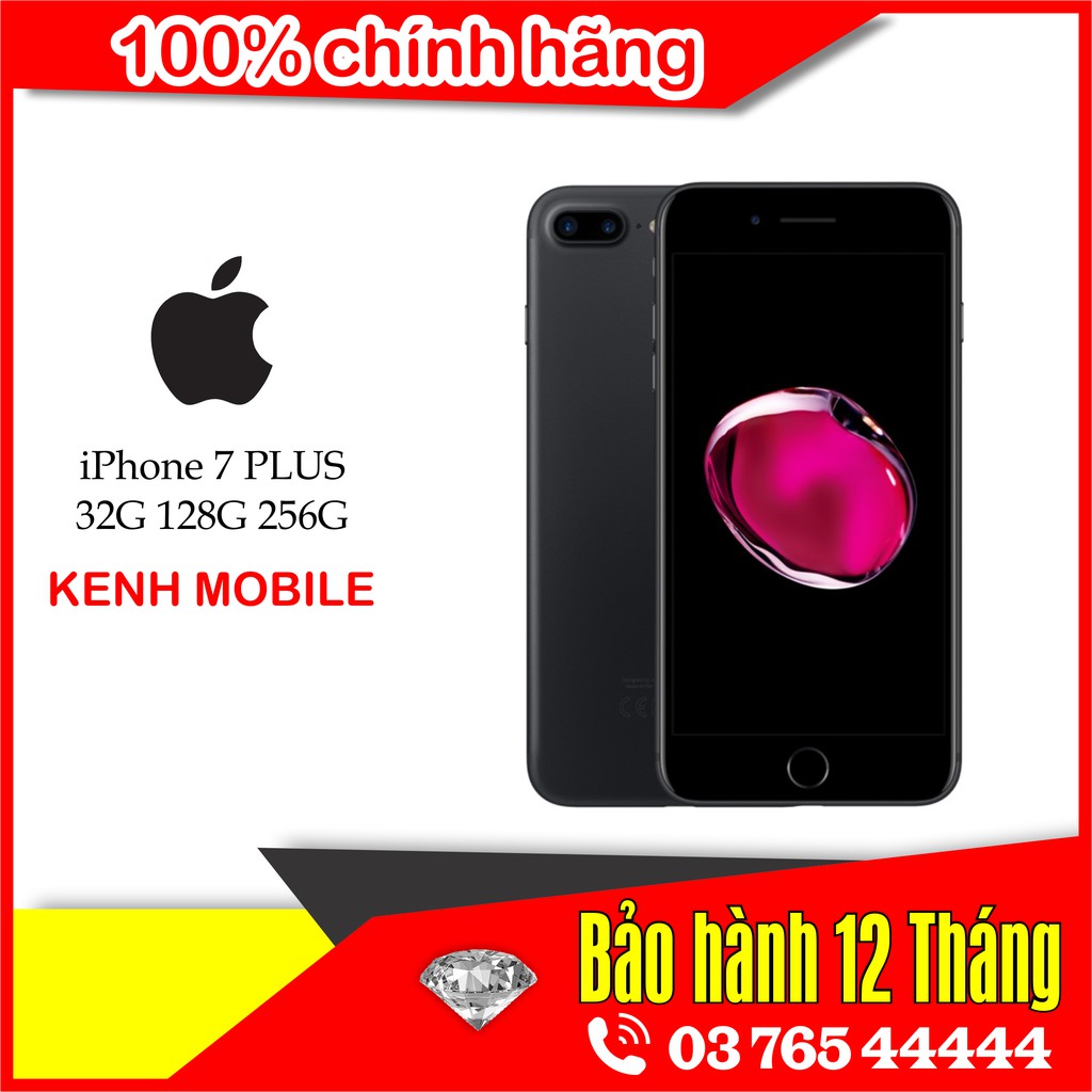 Điện thoại iphone 7 plus 7plus bộ nhớ 128G và 32G bản quốc tế và lock