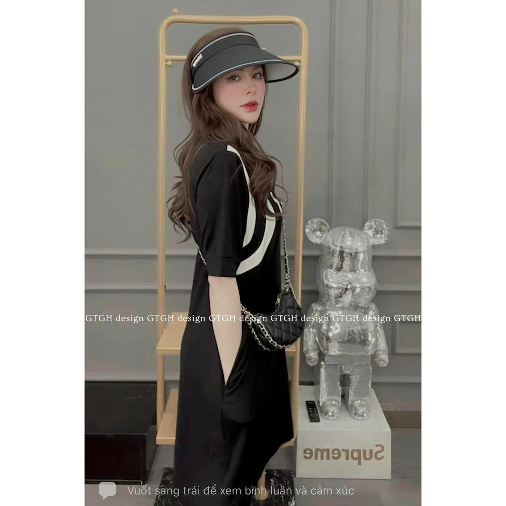 Siuu phẩm váy suông polo chữ C so hott hàng QC