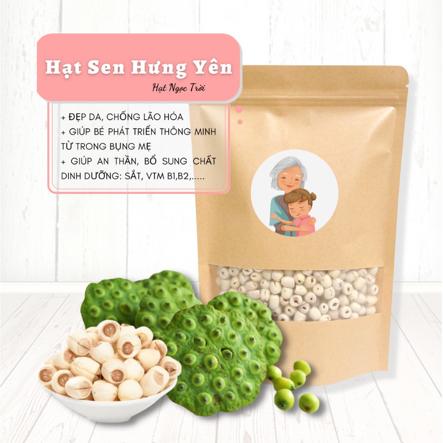 Hạt Sen Sấy Khô (500 Gram) - Siêu Ngon Loại 1