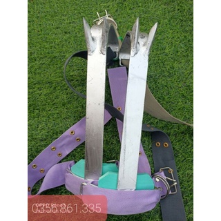 Guốc trèo cây 2 đinh cực bám_cực bền_an toàn_tiện lợi_ dụng cụ hỗ trợ trèo cây