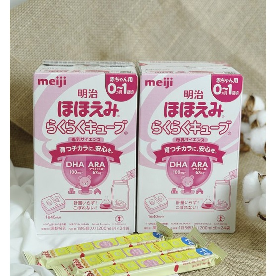 Sữa thanh Meiji 24 Thanh 648g Nội Địa Nhật Bản số 0-1  Hàng air nguyên seal đủ bill