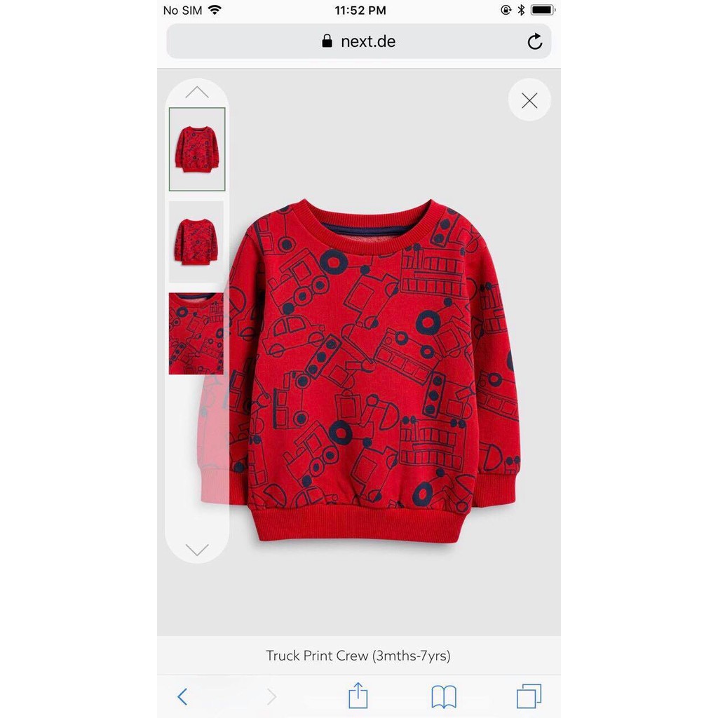 Bộ nỉ Next cho bé trai