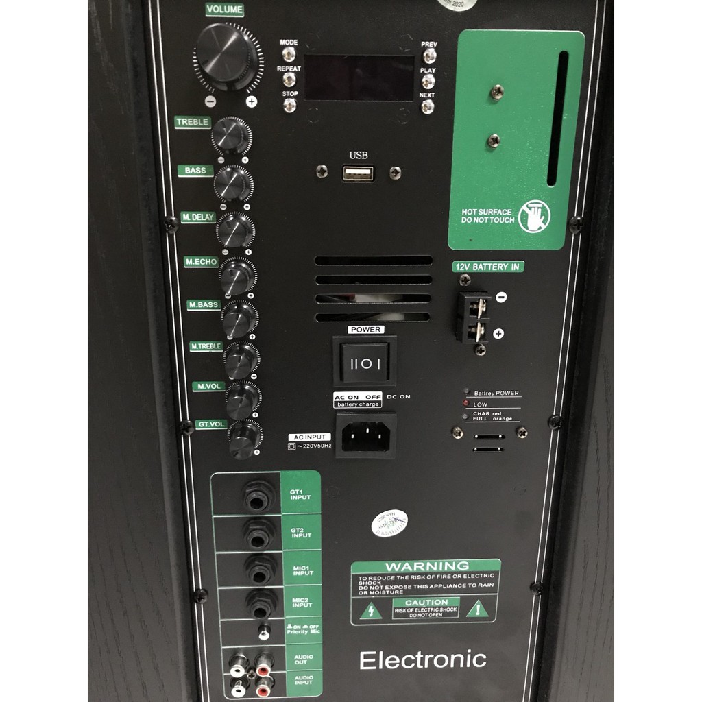 Loa Kéo Karaoke Công Suất Khủng - JMW J7000S - Loa Gỗ 4 tấc siêu đẹp karaoke siêu hay