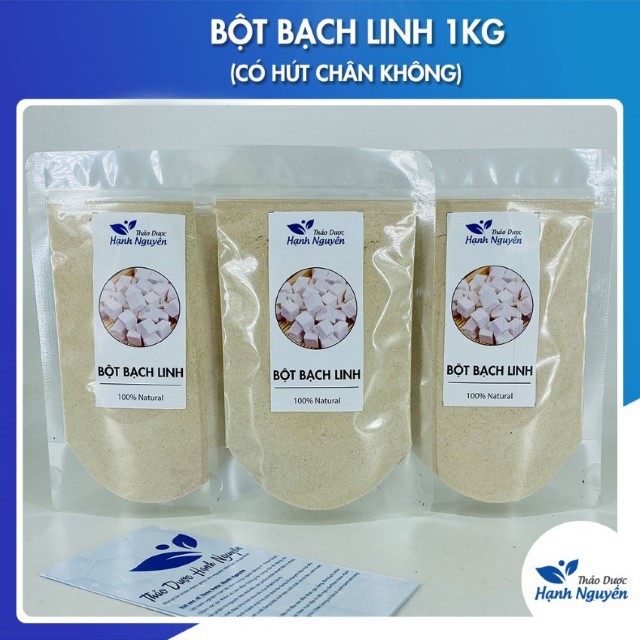 Bột Bạch Linh 1kg (Có hút chân không)