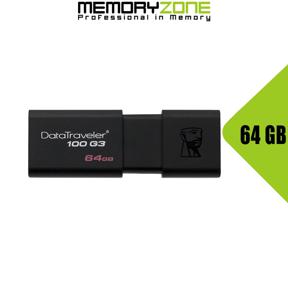 USB 3.0 Kingston DataTraverler 100 G3 64GB 100MB/s DT100G3/64GB - Bảo hành 5 năm