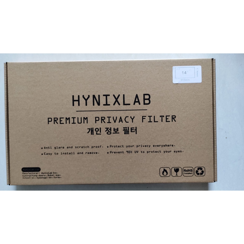 Tấm che màn hình laptop chống nhìn trộm Hynixlab