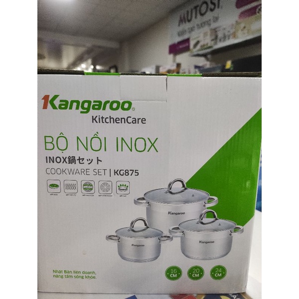 NỒI LẺ KANGAROO KG875 5 ĐÁY 16/20/23 ĐÁY TỪ