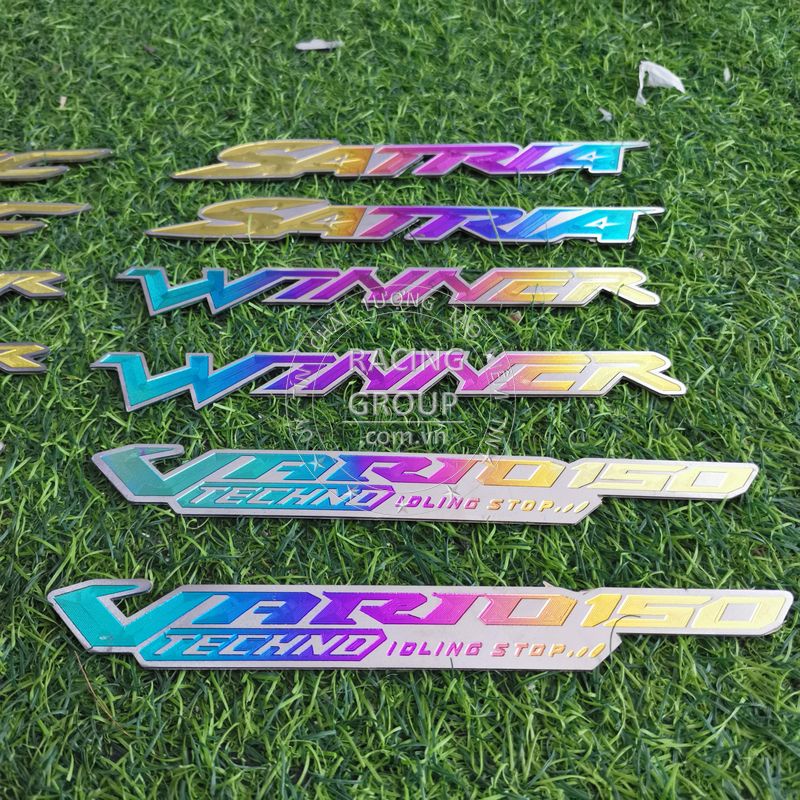 Tem titan dán hông Winner X, Winner, Exiter 150, Vario, Satria, Sonic, AB, SH trang trí xe máy