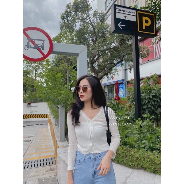 Áo khoác cardigan mỏng mongtoghi tay loe ( Ảnh thật ) | BigBuy360 - bigbuy360.vn