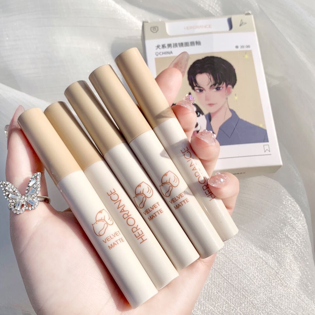 Set 5 Son Kem Lì Mịn Mượt Như Nhung Giữ Ẩm Môi Và Lên Màu Đẹp
