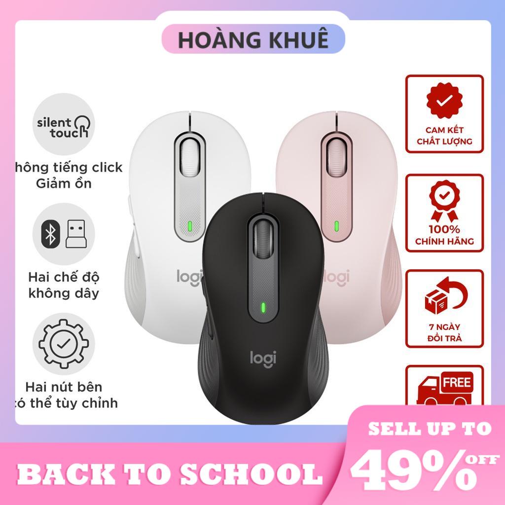 Chuột không dây bluetooth Logitech Signature M650 - SmartWheel, giảm ồn, tùy chỉnh nút