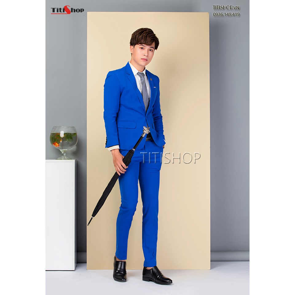 Áo Vest Nam TITISHOP AVN190 Xanh Dương