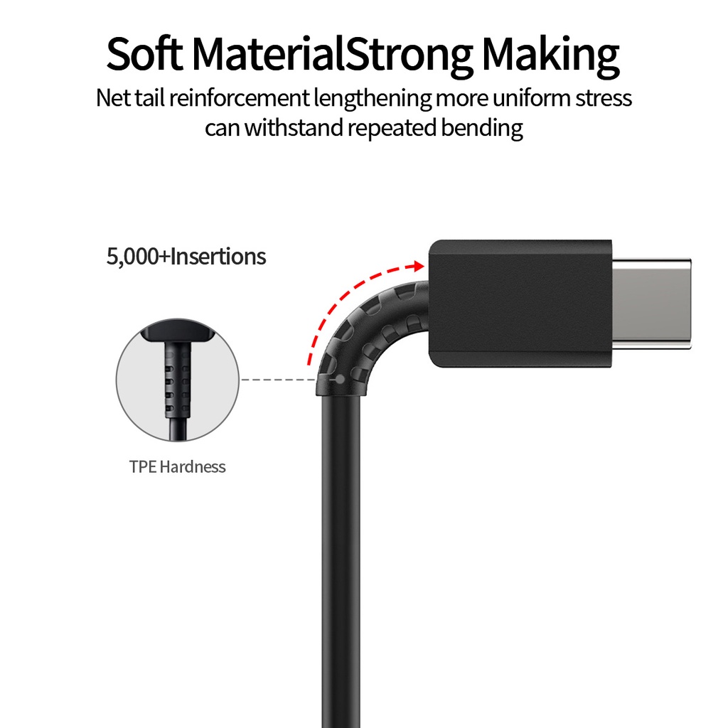 Dây cáp sạc nhanh FONKEN type C sang type C cho điện thoại Samsung Galaxy