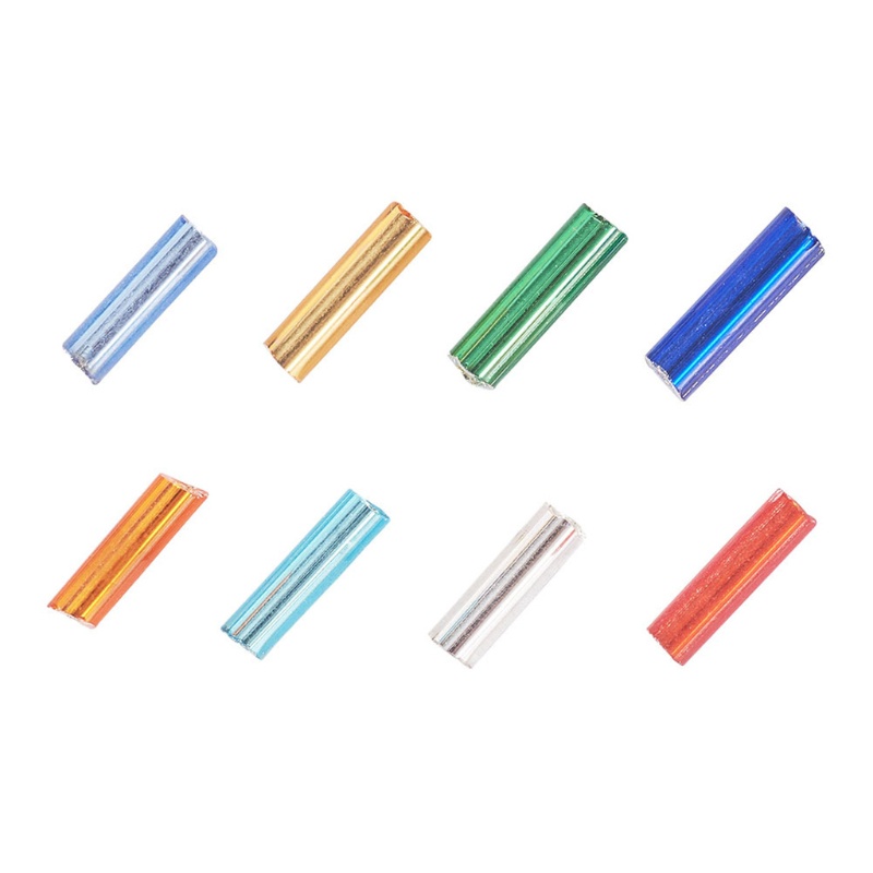 Hạt Xỏ Lỗ Hình Trụ Nhiều Màu Sắc Dùng Trang Trí Thủ Công DIY