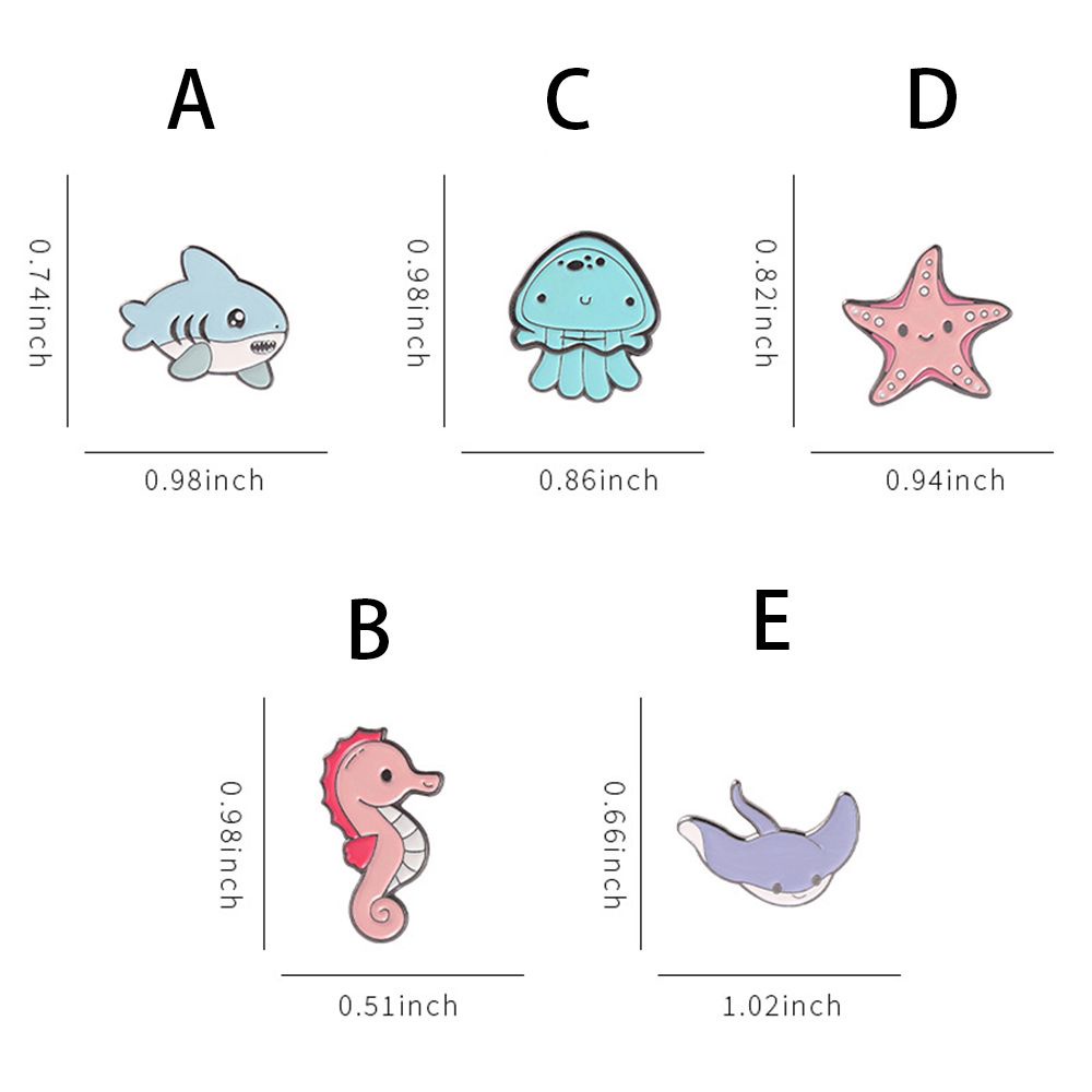 Ghim cài áo hình sứa biển hoạt hình dễ thương