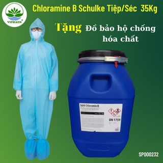 [Chứng nhận Bộ y tế] Cloramin B Tiệp Khắc 25%, Bột khử khuẩn Chloramine S&M Schulke Séc diệt khuẩn, khử trùng nước 35Kg