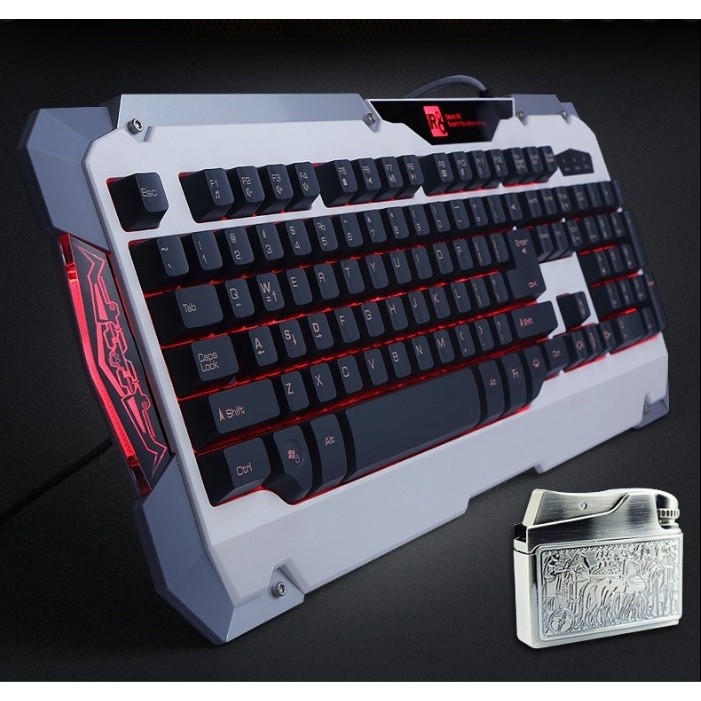 Bàn Phím Chuyên Game Cao Cấp R8-1860 - Phím giả cơ cực êm, mượt mà - Hệ thống đèn LED xuyên phím