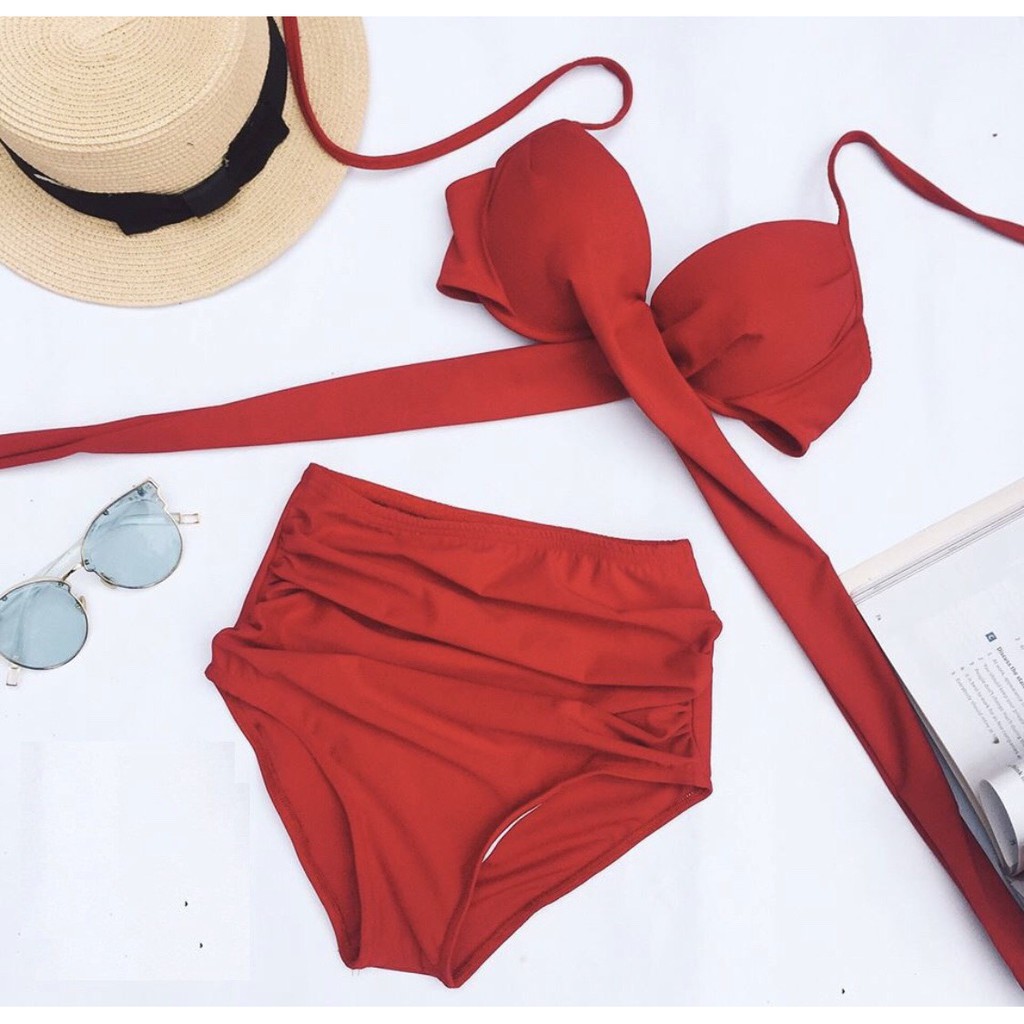 BIKINI 2 mảnh gọng chéo quần cạp cao-secxy che khuyết điểm cực tốt-bikinistore bộ sưu tập đồ bơi yêu thích nữ | BigBuy360 - bigbuy360.vn