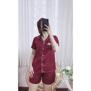 Bộ ngủ lụa - pijama - quần đùi