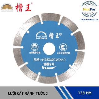 Bộ 2 lưỡi cắt Caowang 133 mm dùng cho máy cắt rãnh tường - Có độ bền và hiệu quả sử dụng cao