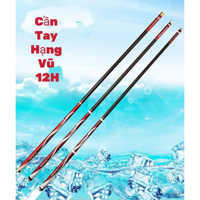 CẦN CÂU TAY HẠNG VŨ 12H TẶNG KÈM ĐỌT ĐẶC