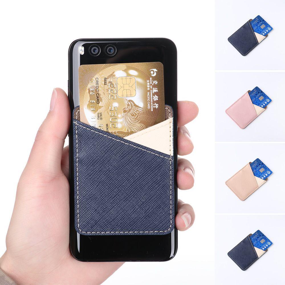 YVE Giá Đỡ Thẻ Tín Dụng / Danh Thiếp Màu Trơn Dán Dính Chắc