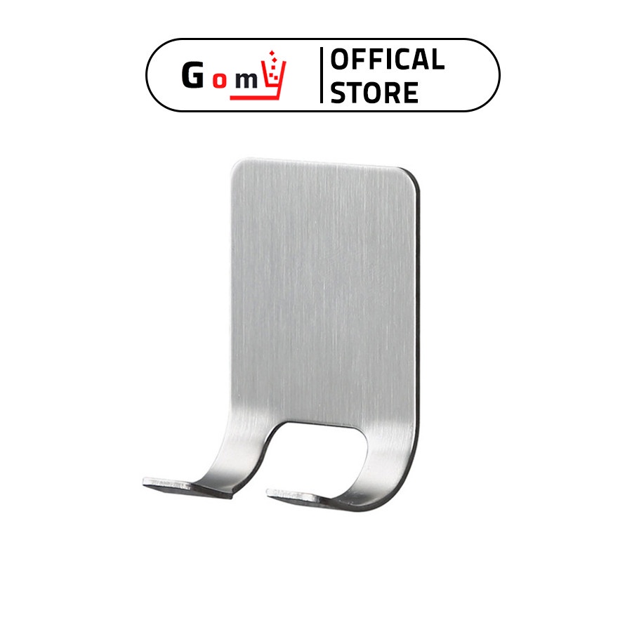 Móc treo dán tường, móc treo treo phích cắm điện, dao cạo râu inox 304 chống rỉ chịu lực 5kg - GOMY MIN06