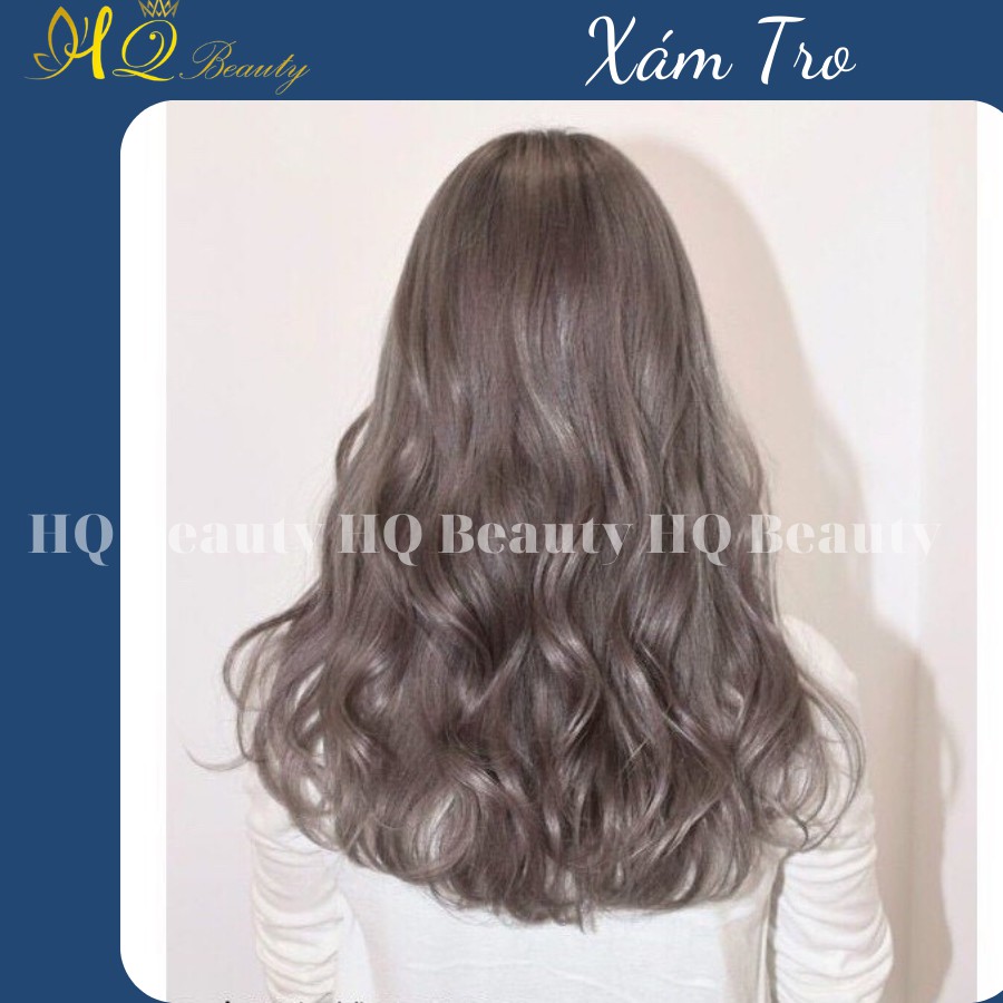 Thuốc nhuộm tóc Xám tro hot nhất + tặng kèm trợ nhuộm