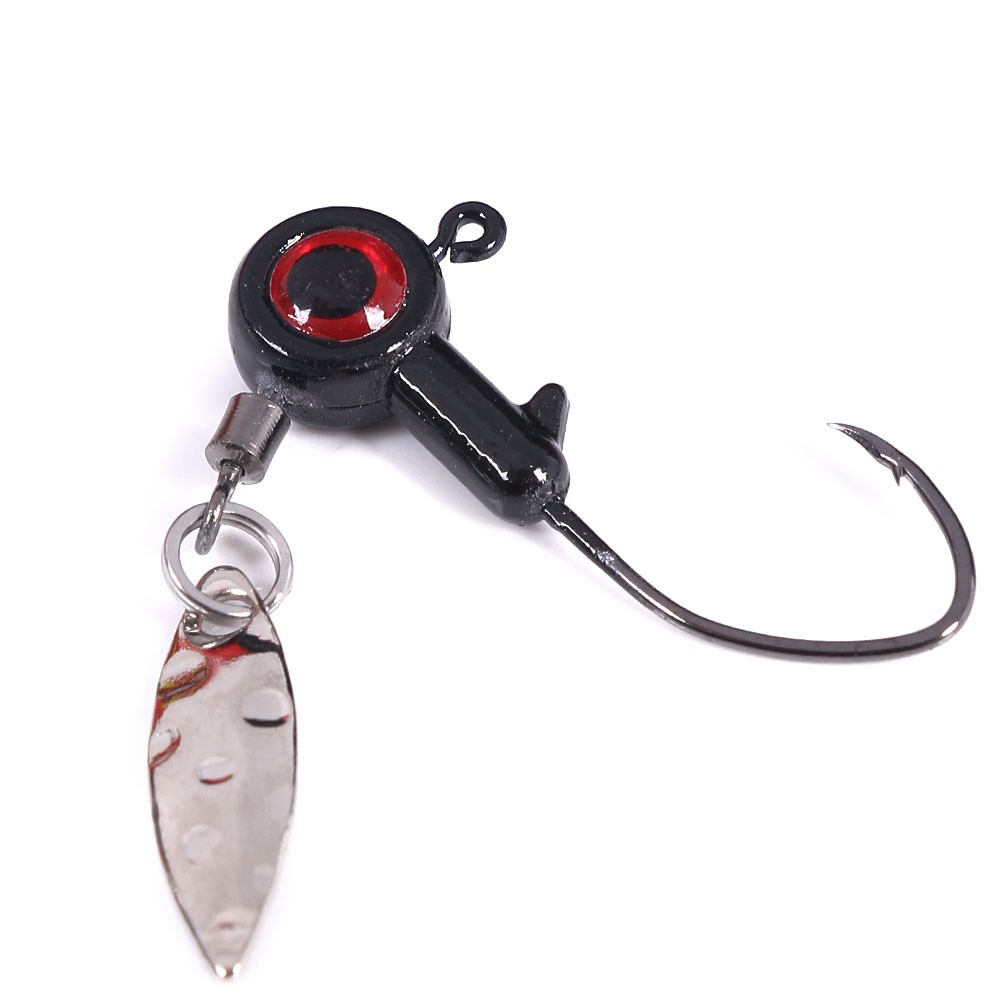 Set 5 / Túi Mồi Giả Câu Cá Kèm Móc Câu Kim Loại 1.75g/3.5g