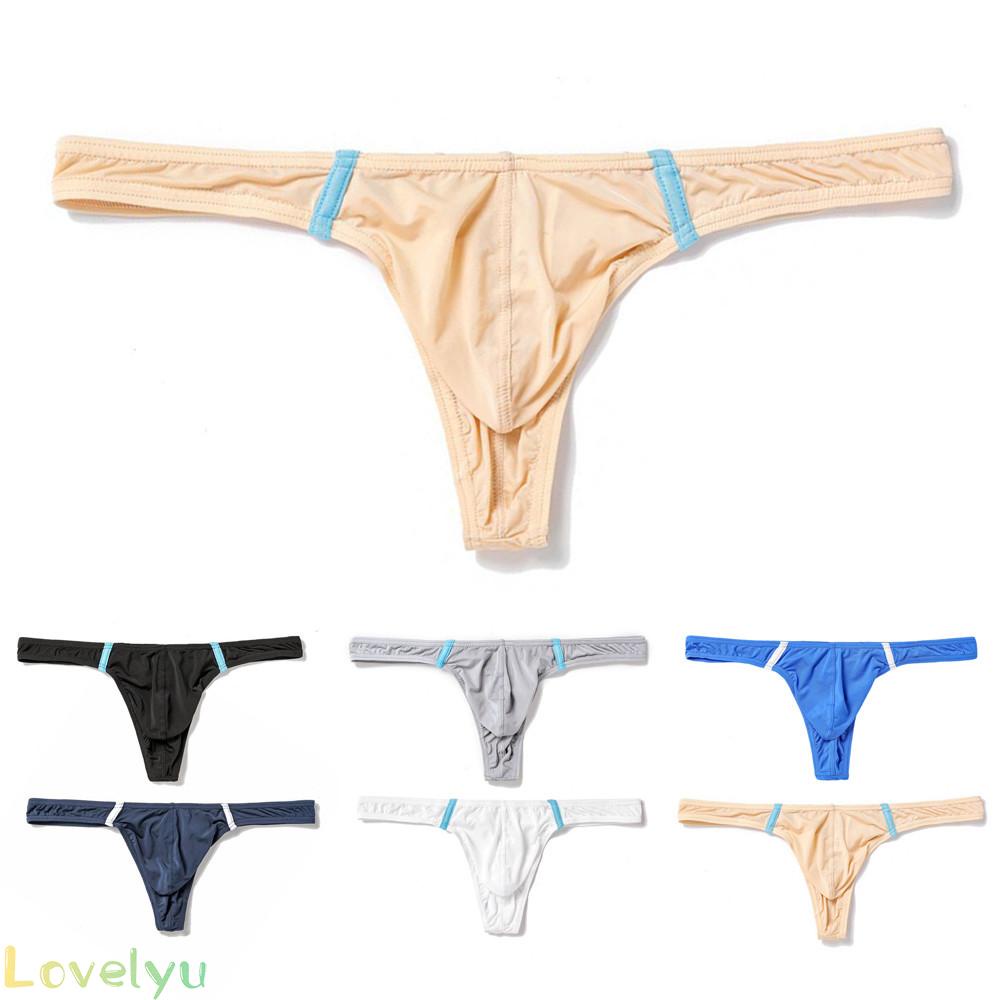 Quần lót lọt khe màu trơn thoáng khí sexy cho nam màu sắc