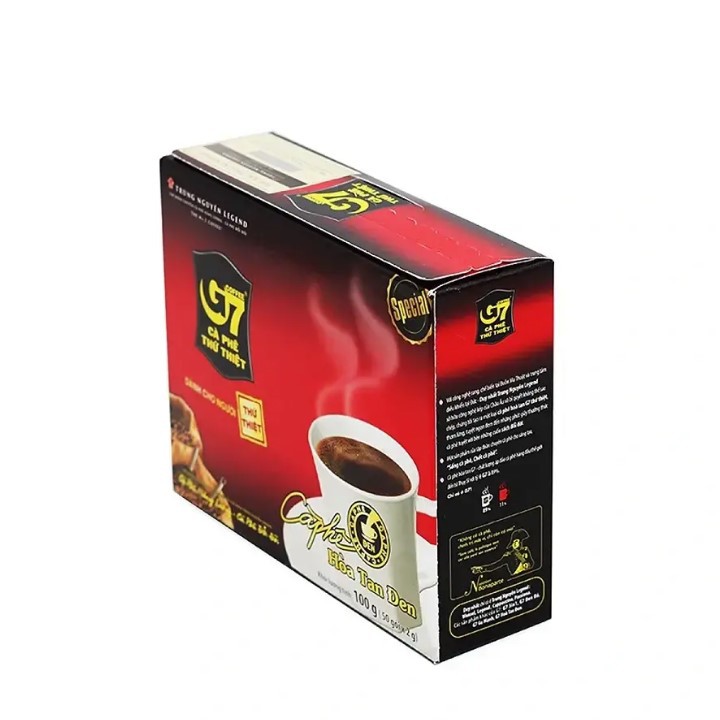 [Chính hãng] Cà Phê G7 Hòa tan Đen - Không Đường - Hộp 50 Gói - Cafe Hoà Tan Trung Nguyên | BigBuy360 - bigbuy360.vn
