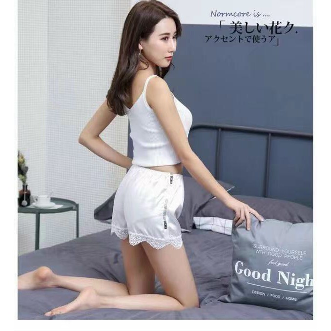 [Mã WASTUP giảm 10% tối đa 30K đơn 99K] QUẦN ĐÙI LỤA MIX REN MẶC TRONG VÁY SIÊU HOT | WebRaoVat - webraovat.net.vn