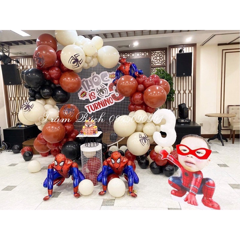 Bóng hình siêu nhân 4D spiderman, iron man, bad man
