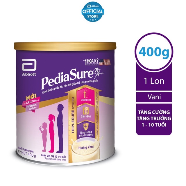 Sữa Pediasure B/A mới 400g vị vani date 06/2022