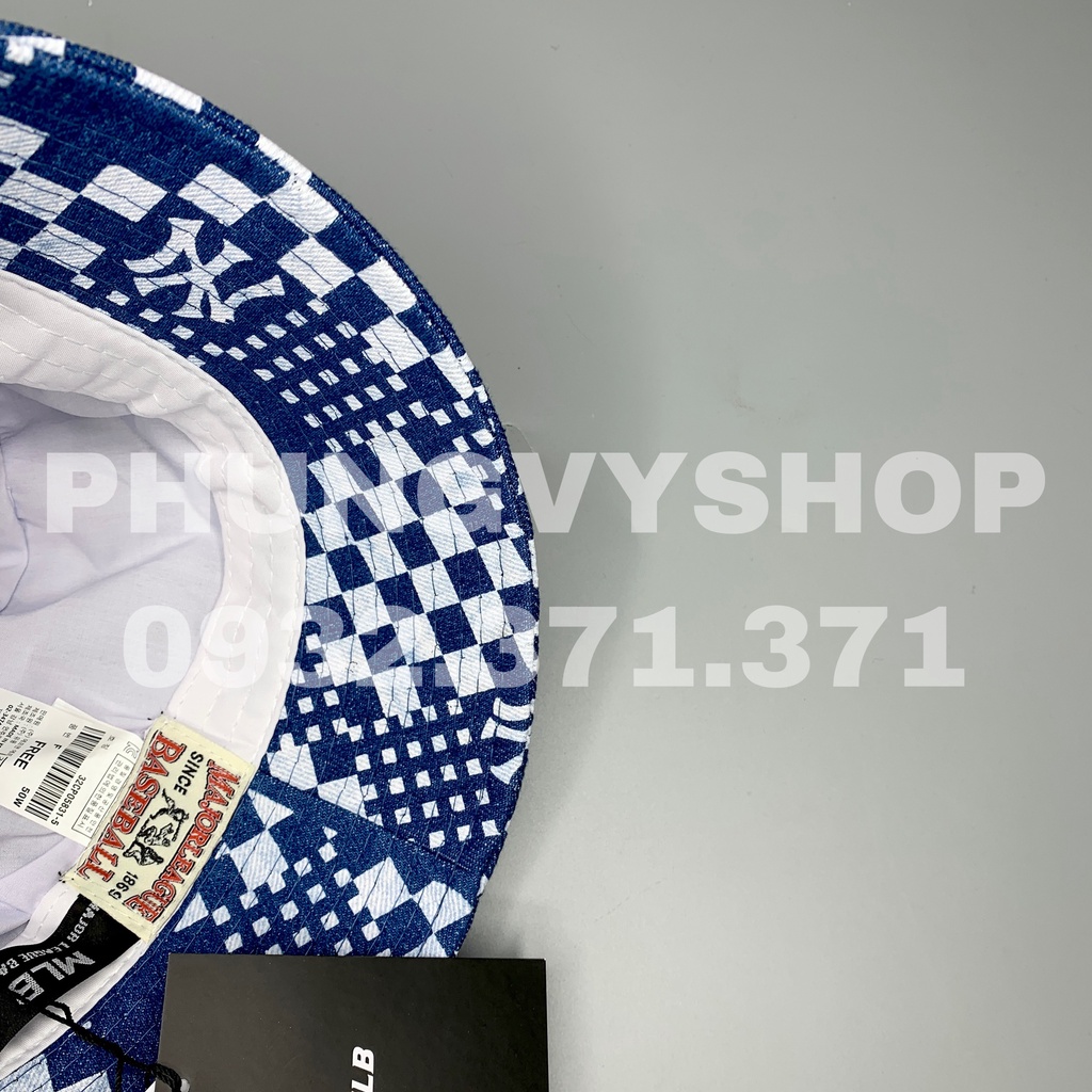 ( SALE )Set mũ CẶP COUPLE nam nữ -JEAN NHIỀU Ô VUÔNG THÊU NI - Nón đôi cực hot