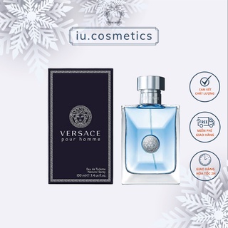 Nước hoa nam Versace Pour Homme Dylan Blue EDT 100ml - mùi hương mát lạnh nam tính cuốn hút - iu.cosmetics