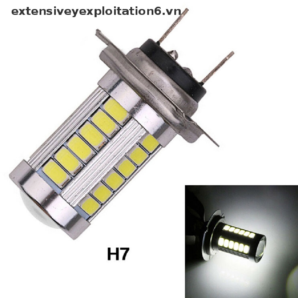 Đèn pha led chống sương mù H7 5630SMD 660LM 33 bóng cho xe hơi