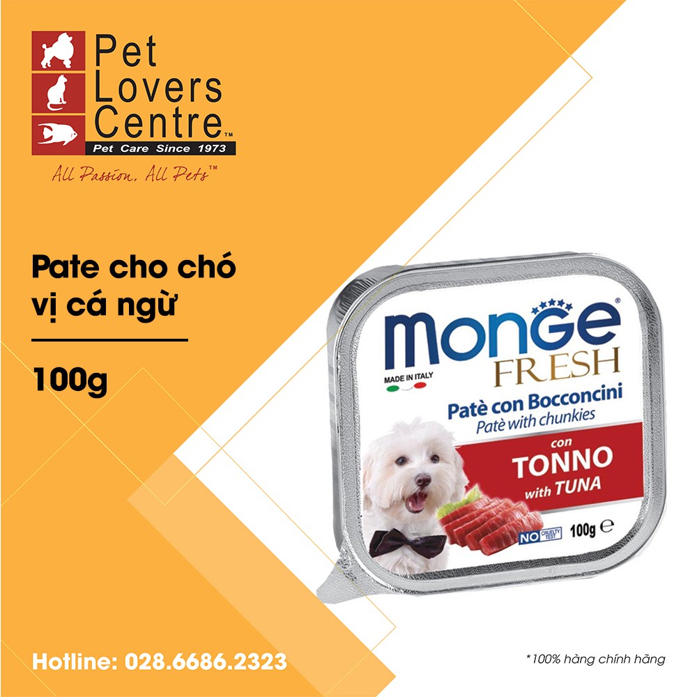 ( SLN 10 ) ( SLN 10 ) [Đủ vị] Pate cho chó MONGE 100G