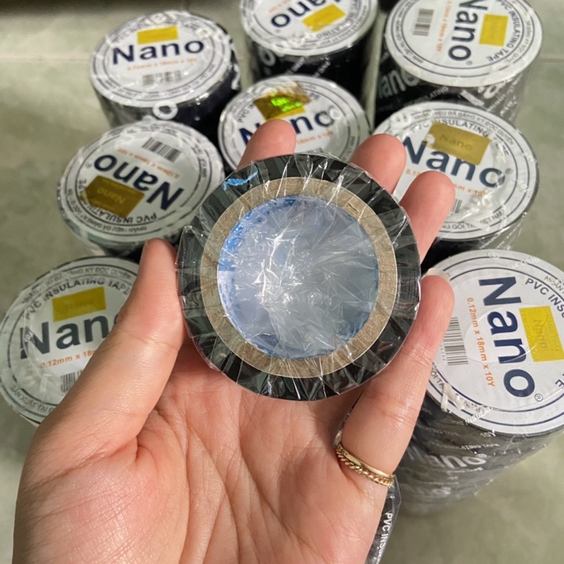 Băng keo quấn dây điện 10 yard nhiều màu, cuộn băng keo điện nhựa PVC cách điện