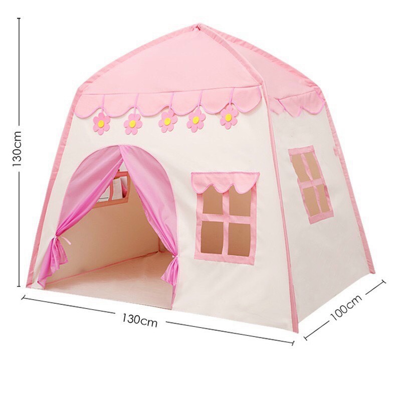 Lều cho bé ,lều công chúa hoàng tử cắm trại gồm 2 màu xanh hồng loại CAO CẤP