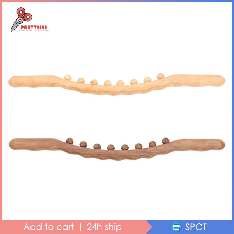 [Prettyia1] Con Lăn Gua Sha Bằng Gỗ Cầm Tay Chuyên Nghiệp Cho Điêu Khắc Cơ Thể